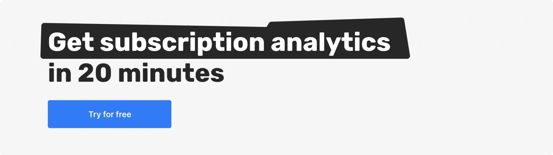 Subscription analytics